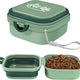 Collapsible Dog Travel Bowl - 2-in-1 with Lid
