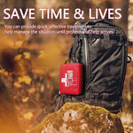 Compact First Aid Kit for Emergency - Basic Emergency Kit for Dorm,Hiking, Backpacking, Camping, Traveling, and Cycling -Small First Aid Kits | PrepWiseGear