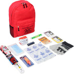 First My Family All-In-One Premium 1-Person, 72-Hour Bug Out Bag for Earthquakes, Floods, Tsunamis and Other Emergencies and Disasters. Be Safe, Be Prepared. | PrepWiseGear