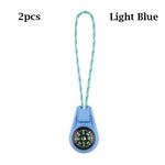 2Pcs EDC Mini Compas with Zipper Tail Rope Paracord Bracelet Gear Survival Keychain Camping Hiking Pocket Compasses Outdoor Tool | PrepWiseGear