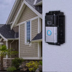 Black Solar Charger Mount for Ring Video Doorbell 3, 3 Plus, 4, Battery Doorbell Pro and plus (5-Volt 0.6-Watt) | PrepWiseGear