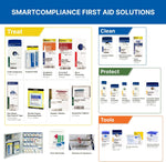 746000 Smartcompliance 50-Person ANSI A+ and OSHA Compliant First Aid Kit for Business, Large Metal First Aid Cabinet with Medications, 241 Pieces | PrepWiseGear