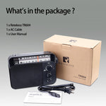 Retekess Tr604 Am Fm Radio,Portable Radio Plug in Wall,D Battery Opera