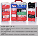 Large First Aid Kit for Business- Plastic Wall Mounted First Aid Box,Hard Case First Aid Kit, Emergency Kit for Car,Home,Offices - 408 Piece | PrepWiseGear