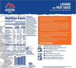 Lasagna with Meat Sauce | Freeze Dried Backpacking & Camping Food | Survival & Emergency Food- 6 Pouches | PrepWiseGear