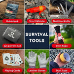 Family Emergency Kit | All-In-One Survival Kit Backpack for Earthquake, Flood, Disaster Relief, Civil Unrest & Outdoor - Survival Bag & Emergency Preparedness Kit for Families | PrepWiseGear