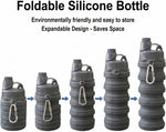 Collapsible Water Bottles Travel Water Bottle Sports Portable Sport Water Bottle Reusable Water Bottles Comes with Mountaineering Buckle 500Ml Silicone Water-Proof Camping Water Bottle | PrepWiseGear
