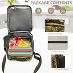 Camo Backpack for Boys Backpack for 19'' Students Bookbag for Boy Bookbag and Lunch Box Pencil Case 3 in 1 Set School Bags Children Kids Teens Elementary Middle High School Outdoor Camping