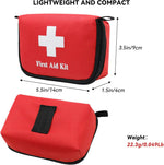 6Pcs Mini Empty First Aid Bag, 5.5X3.5X1.5 Inches Small First Aid Kit, Emergency Medical Essentials Pouch Bag for Travel, Car, Home, Office, Camping, Outdoors, Hiking (Bag Only) | PrepWiseGear