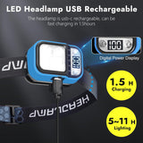 Customer photo of Rechargeable LED Headlamp - LCD, Motion Sensor
