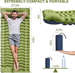 Camping Sleeping Pad Extra Thick Durable Camping Inflatable Mat with Air Pillow for Backpacking Hiking Traveling | PrepWiseGear
