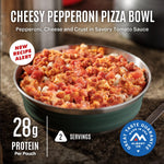 Cheesy Pepperoni Pizza Bowl | Freeze Dried Backpacking & Camping Food | 2 Servings | PrepWiseGear