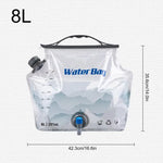 8L Camping Water Bag with Faucet Portable Water Container Folding Water Storage Carrier Jug Outdoor Water Pouch for Camping | PrepWiseGear