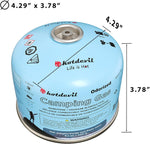 Isobutane Fuel Canister 230 Gram Camping Stove Fuel Butane Propane Blend Isobutane Fuel Canister Camping Fuel Gas Canister Suitable for ALL Seasons Efficient and High Output 8.1Oz(4 Packs)