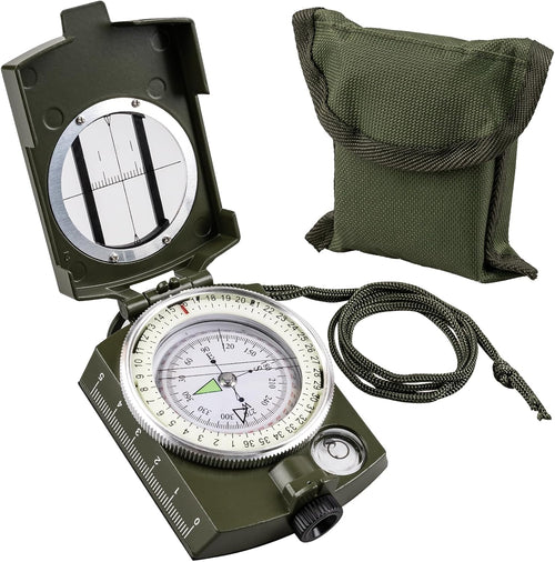 Compasses，Hiking Compass for Survival with ，Waterproof Durable and Pocket-Sizedtactical Survival Compass with Lanyard，Climbing Biking Exploring Geology, Outdoor Activities | PrepWiseGear