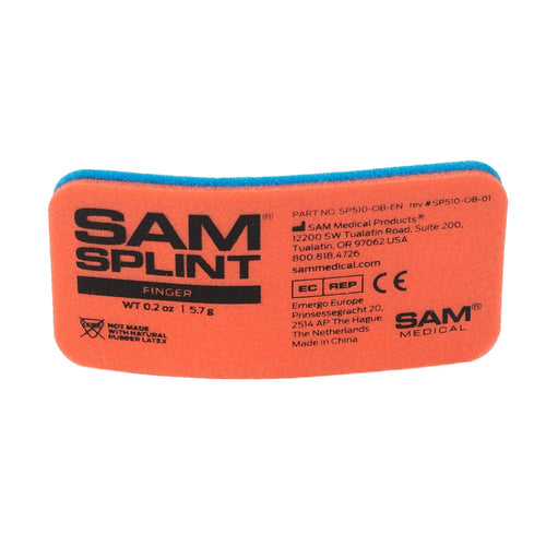 Sam Splint, Finger Splint, Orange & Blue | PrepWiseGear