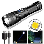 Super-Bright 90000LM LED Tactical Flashlight with Rechargeable Battery