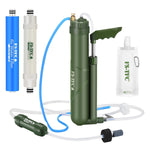 Portable Water Filter Survival Gear High Precision and Large Flow Optional 2 in 1 Water Purification for Hiking, Camping, Travel, and Emergency Preparedness | PrepWiseGear