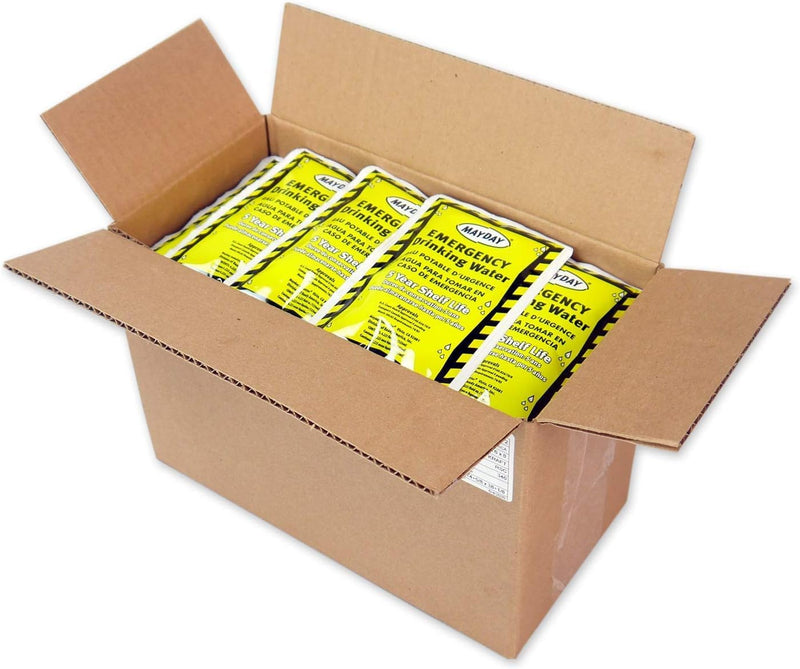 Emergency Water Pounches Case of 100. Emergency Preparedness, Survival and Backpacking | PrepWiseGear