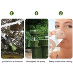 Emergency Survival Gear Water Filter Hand Pump Emergency Gear Water Purifier Outdoor Hiking Camp Water Purification Solution | PrepWiseGear