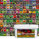 100 Pack Farmer Kit Vegetable Seeds - Non GMO Heirloom Full Sun Annual - Emergency Seed Bank Survival Gear | PrepWiseGear