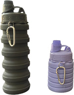 Collapsible Water Bottles Travel Water Bottle Sports Portable Sport Water Bottle Reusable Water Bottles Comes with Mountaineering Buckle 500Ml Silicone Water-Proof Camping Water Bottle | PrepWiseGear