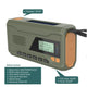 Solar Hand Crank Bluetooth Radio with Flashlight