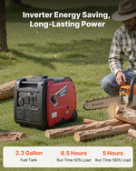 VEVOR Inverter Generator 4200W Peak Watt Quiet Generator Gas & LPG Powered