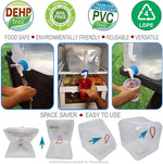 BPA Free Collapsible Water Container with Spigot, Camping Water Storage Carrier Jug for Outdoors Hiking Backpack & Survival Kit, Foldable Portable Water Canteen 1.3/2.6/5.3 Gallon | PrepWiseGear