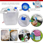 BPA Free Collapsible Water Container with Spigot, Camping Water Storage Carrier Jug for Outdoors Hiking Backpack & Survival Kit, Foldable Portable Water Canteen 1.3/2.6/5.3 Gallon | PrepWiseGear
