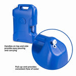 6 Gallon Camping Water Storage Container, Blue