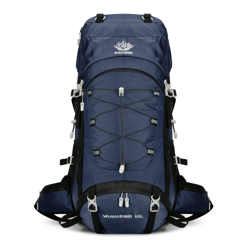 60L Travel Hiking Camping Backpack with Rain Cover, Backpack Water Resistant,Climbing Backpack for Men Women