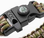 8 Pack Emergency Survival Bracelet with Whistle and Compass,Survival Kit,Wildness Emergency Survival Kit for Camping,Outdoor Travel, Hiking | PrepWiseGear