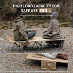 Armywild Folding Camping Cot, Height Adjustable Ultralight Backpacking Cot, Portable Camping Bed for Camping Hiking Travel Home
