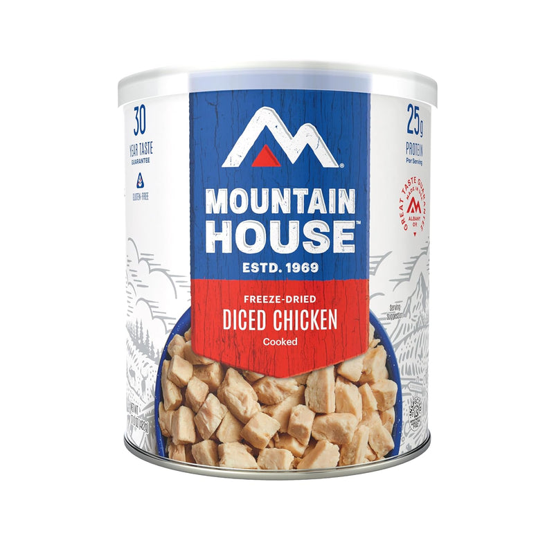 Diced Chicken #10 Can Freeze Dried Survival & Emergency Food Gluten-Free 14 Servings | PrepWiseGear