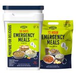 Deluxe 30-Day Emergency Food Supply 5-Gallon Survival Food with 72-Hour Be Ready ?On-The-Go? Kit (212 Total Servings) | PrepWiseGear