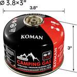 Isobutane Fuel Canister Backpacking Stove Fuell Camping Isobutane Propane Fuel Canister 4 Oz(6 Pack)