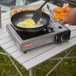 (2 Pack)  Tabletop Portable Butane Gas Camping Stove, 1 Burner, Gray