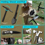 Survival Kit, Gifts for Fathers Day Men, Women, 251Pcs Emergency Survival Gear and Supplies Equipment, First Aid Kit with Crossbody Bag, Camping Essentials for Earthquake, Hiking, Outdoor Adventure | PrepWiseGear