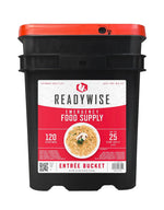 Emergency Food Supply - 120 Servings Favorites Sample Bucket, Survival Food Kit, Freeze Dried Prepper Food & Dehydrated Meals for Camping Essentials & Backpacking, up to 25 Year Shelf Life | PrepWiseGear