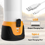 Rechargeable LED Camping Lantern with Power Bank Function, 1000 Lumens Camping Lights, 5 Lighting Modes, Ideal for Power Outages, Emergencies, Hurricane, Home and More