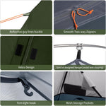 Backpacking Tent for 1 Person Camping Hiking Lightweight Waterproof One Person Tent with Footprint | PrepWiseGear