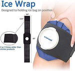 Ice Cold Pack Reusable Ice Bags Hot Water Bag for Injuries, Hot & Cold Therapy and Pain Relief with Elastic Breathable Support Wrap, 4-Pack, 3 Sizes (6"/9"/11"), (For Hot Therapy Is 50-60℃) | PrepWiseGear