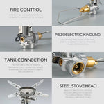 XD-2F Adjustable Mini Camping Accessories Portable Camping Gas Stove