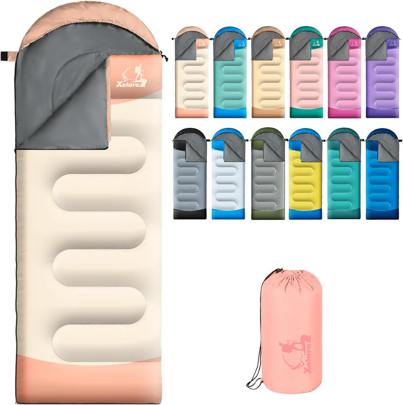 Sleeping Bags for Adults Kids - 3 Season Cold&Warm Weather Waterproof Camping Sleeping Bag - Lightweight Sleeping Bags for Camping Hiking Outdoor Travel | PrepWiseGear