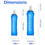 250Ml 500Ml Water Bottle TPU Folding Soft Flask Sport Water Bottle Water Bag Collapsible Water Bottle Running Camping Hiking | PrepWiseGear