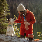 Products SP129 Squeeze Water Filtration System W/ Two 32-Oz Squeeze Pouches, Straw, and Hydration Pack Adapter | PrepWiseGear