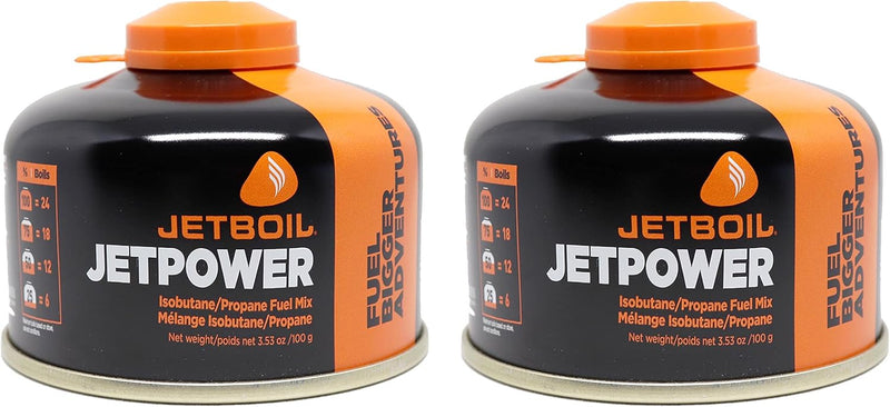 Jetpower Fuel for  Camping and Backpacking Stoves, 100 Grams (2-Pack)