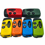 2000Mah Powerbank Radio Am Fm Solar Hand Crank Small Portable Radio USB Type-C Charging with 3 LED Flashlight Emergency Radio