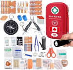 First Aid Kit & Survival Kit, 400 Pieces with Essential Supplies for Car, Camping, Home, Boat, Car, Sports, Emergency Kit, 2 in 1 First Aid by | PrepWiseGear